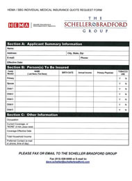 MEDICAL INSURANCE QUOTE REQUEST FORM